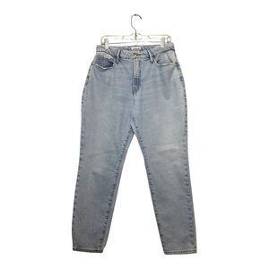 Women’s Good American light blue loose jeans, size 10/30